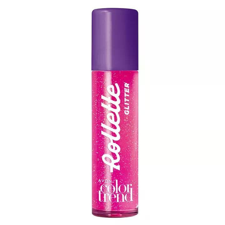 Brilho Labial Avon Rollette Glitter Cor Morango Vibes
