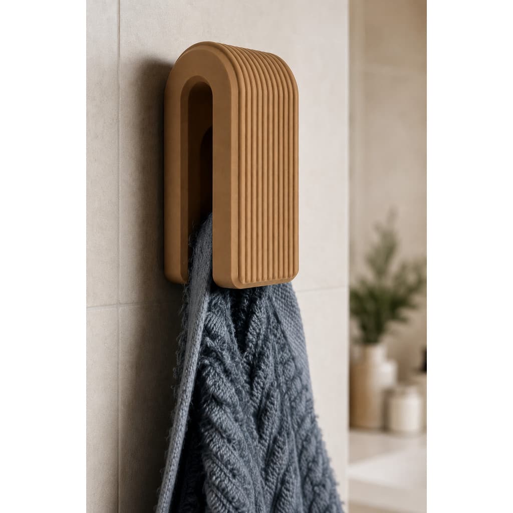 Kit 3 Cabides Gancho Porta Toalha Decorativo Moderno Parede