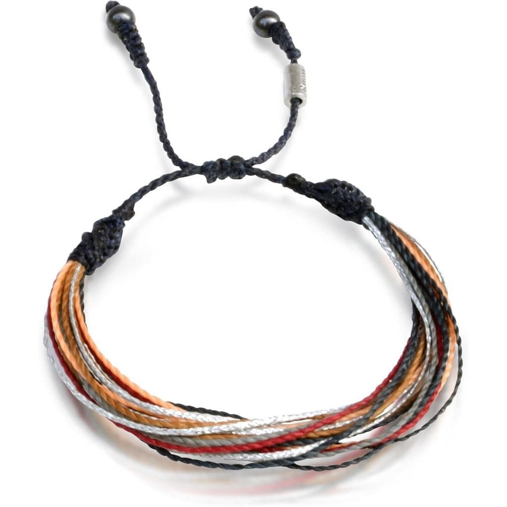 Pulseiras de Corda Rumi Sumaq Surfer para Homens, Mulheres e Crianças — Corda Encerada Ajustável com Fecho de Puxar, Cor