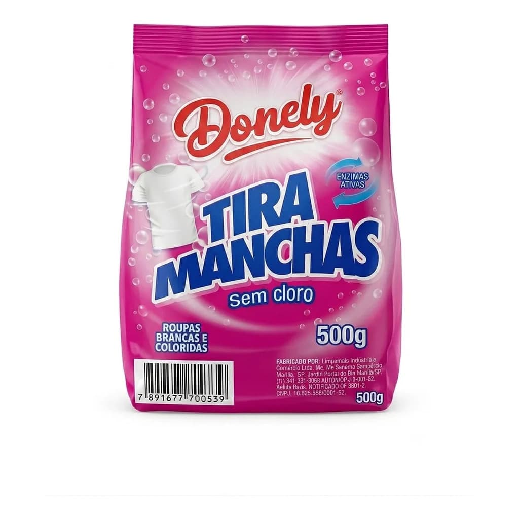 Tira Manchas Donely 500g - Roupas Brancas E Coloridas