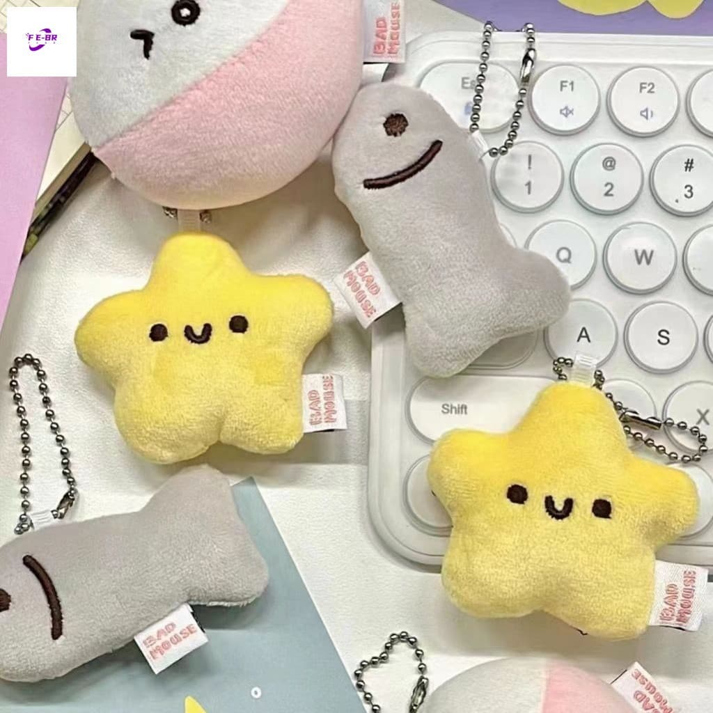 Chaveiro De Pelúcia Fofo E Estridente-Pingente De Boneca Estrela Para Presente De Mochila