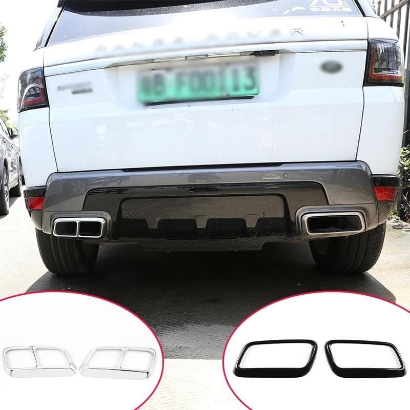 Guarnição Da Garganta Traseira Do Carro Para Land Rover Range Sport 2018-20 Acessórios De Aço Inoxidável Tubo De Escape