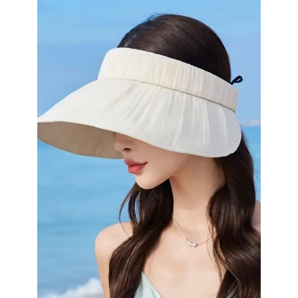 2025 verão novo estilo pára-sol oco chapéu feminino protetor solar Anti-ultravioleta viagem ciclismo olhar pequeno All-M