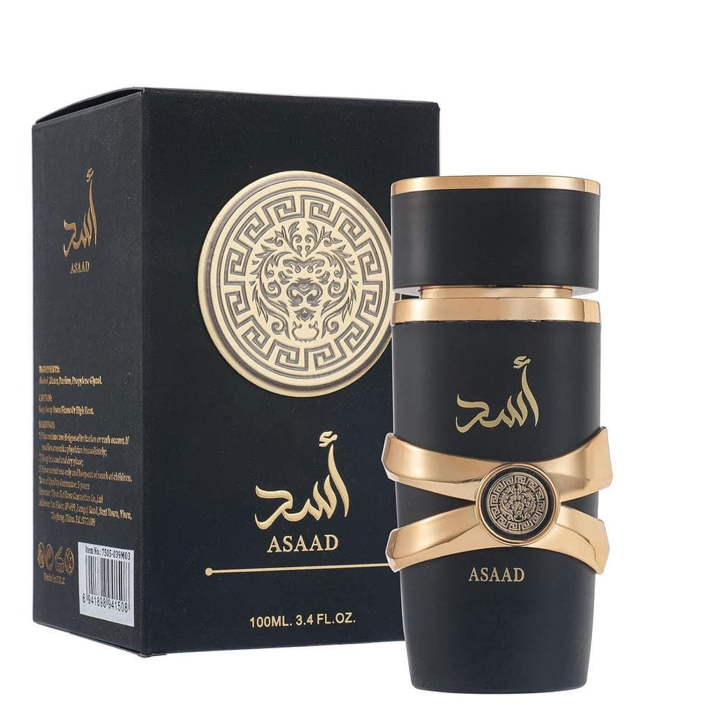 ASAADEaudeParfumforUni-3.4FlOz(100ml)-Eau de Parfum(EDP) de Longa Duração Estilo Árabe - Fragrância Quente, Especiada e