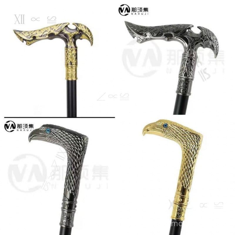 Bengala de Luxo Dourada, Elegante e Decorativa, para Cavalheiros, Ideal para Cosplay, com Cabo de 93cm