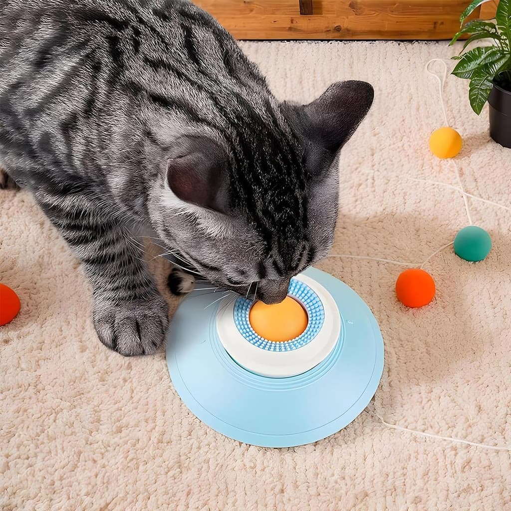 Comedouro Lento Lambedor Interativo Anti Engasgo Para Cães Gatos Com Ventosa Fixadora