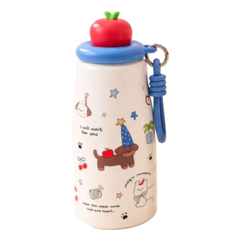 Garrafa Térmica Inox 500ml Estampas Coloridas Infantis