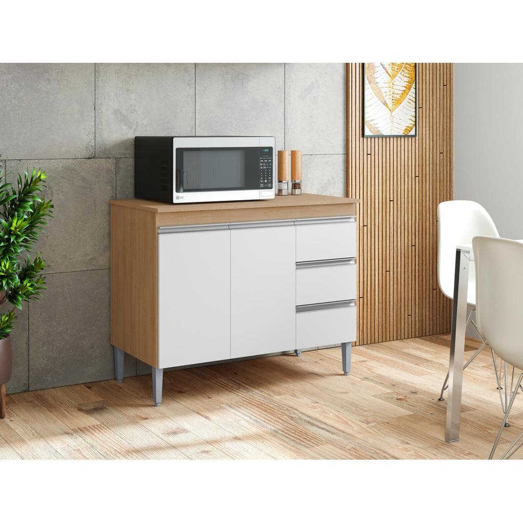 OFERTA RELÂMPAGO - Balcão Cozinha Andréia 100cm Gabinete Sem Tampo