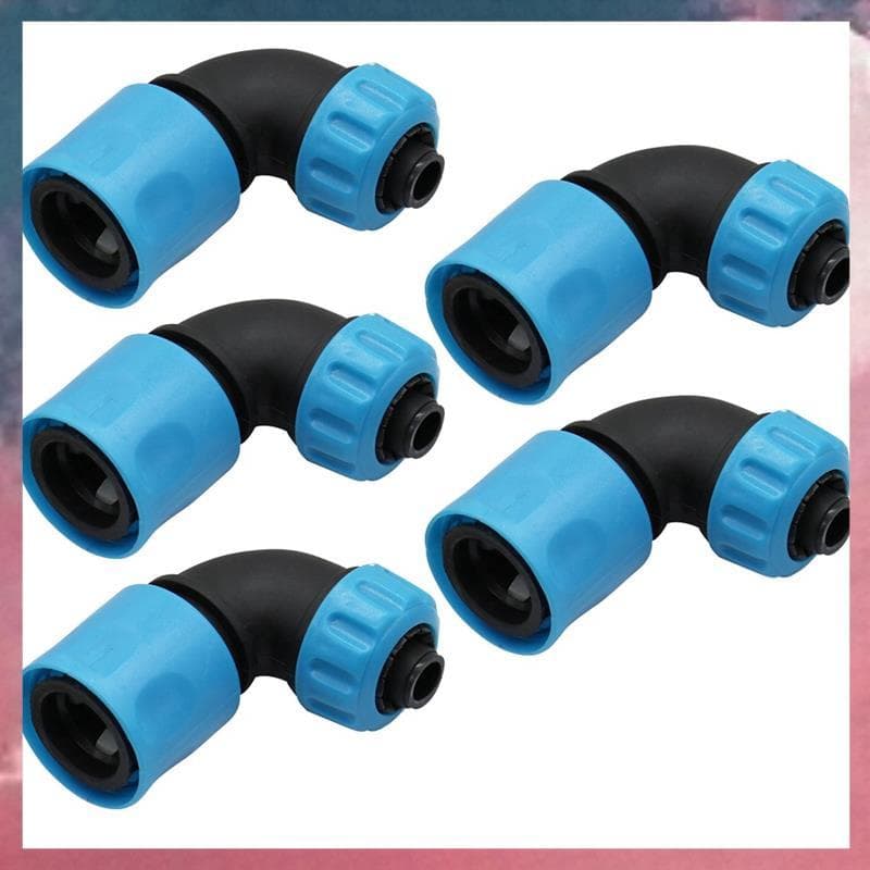 (Rjqx) Conector Rápido De Cotovelo De 90 Graus 16mm ABS Irrigação De Jardim Mangueira De Lavagem De Carro De Torneira De