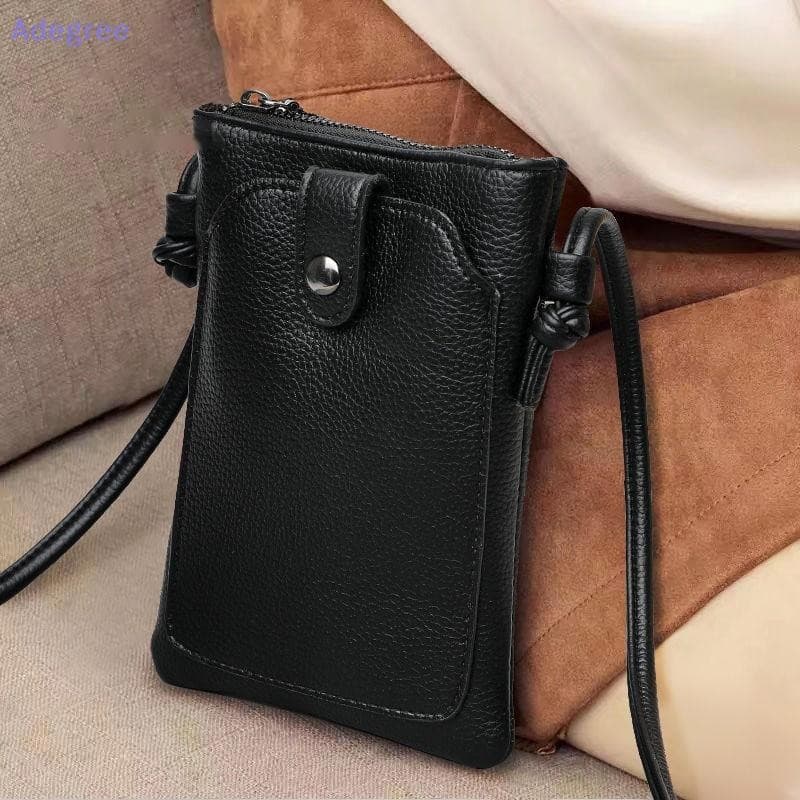 Adegree Nova Bolsa Transversal para Telefone Multifuncional Simples e Elegante em Cor Sólida