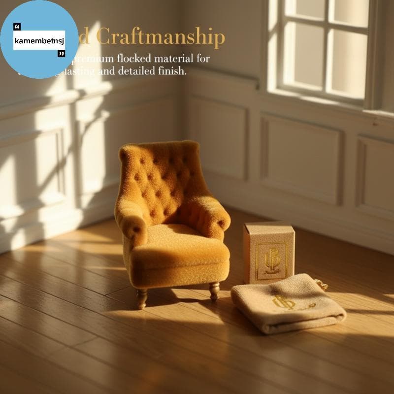 Cadeira De Sofá Único Em Miniatura KAM Escala 1 : 12 Decoração De Poltrona Para Casa De Bonecas BR