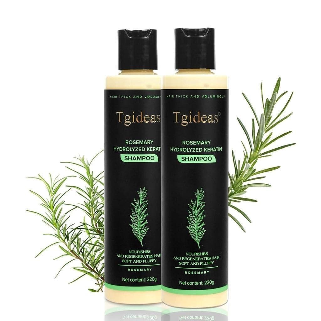 Shampoo Tgideas Rosemary Biotin - Aumenta o volume do cabelo, sem sulfato, adequado para cabelos finos, secos e danifica