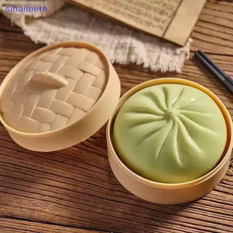 sihaimern Bolinho Cozido No Vapor Brinquedo Mole Alívio Do Estresse Macio Squeeze Anti Fidget Ansiedade Para Escritório