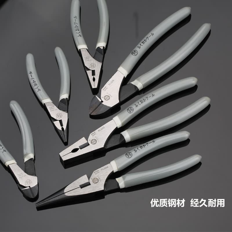 Alicate de fio Fukuoka japonês pequeno 17cm 23cm importado multifuncional alemão alicate de economia de trabalho eletric
