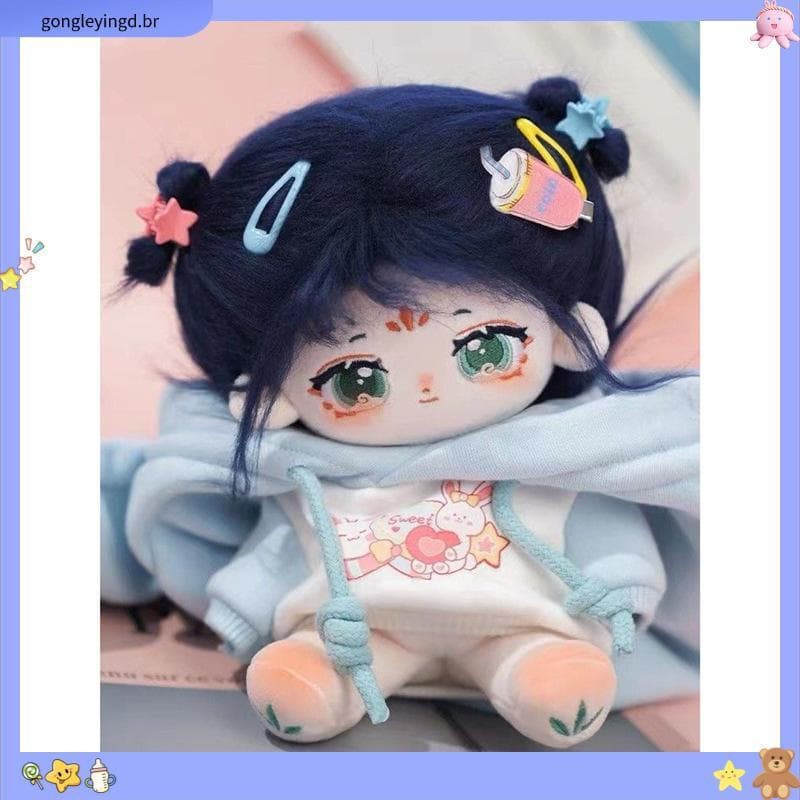 Miaomiao bolsa de algodão 20cm, roupas de bebê intercambiáveis, boneca de pelúcia, boneco, presentes para meninas, OCFN