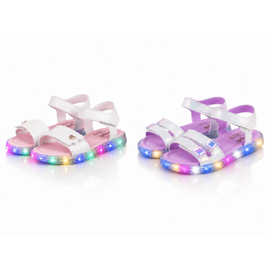 Sandália Infantil Feminina Pampili com Luz de LED Menina