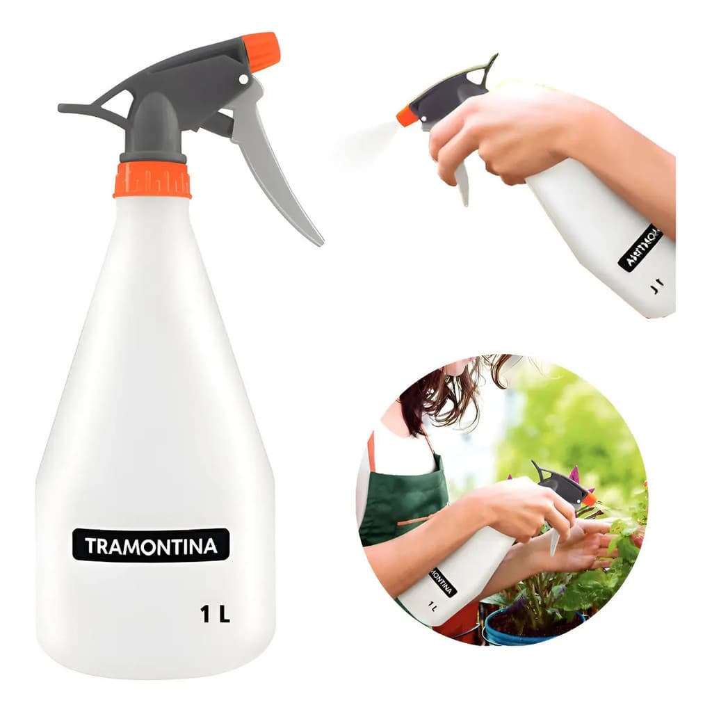 Borrifador Pulverizador Irrigação Jardim Profissional 1L C/Spray Regulável Manual Ergonómico