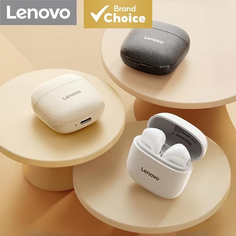 Lenovo Fones De Ouvido TWS Sem Fio Bluetooth 5.4 Meio Intra-Auricular 2.9g Ultra Leve Conforto IPX5 À Prova Dwaterproof