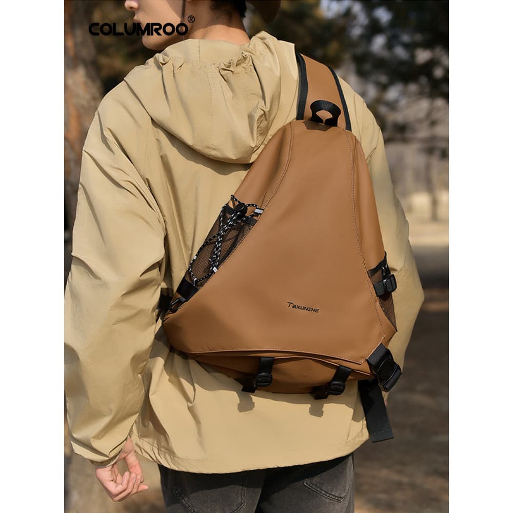 Retro estilo funcional arco seta saco masculino esportes ao ar livre à prova dwaterproof água montanhismo saco grande ca