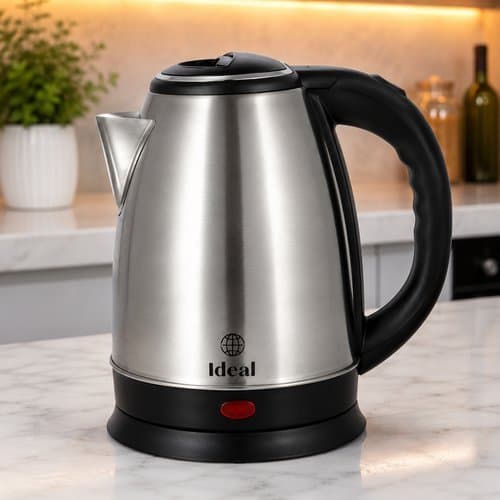 Chaleira Eletrica 1,8 Litros 1000W Inox Corpo Resistente Aquecimento Rapido 127V