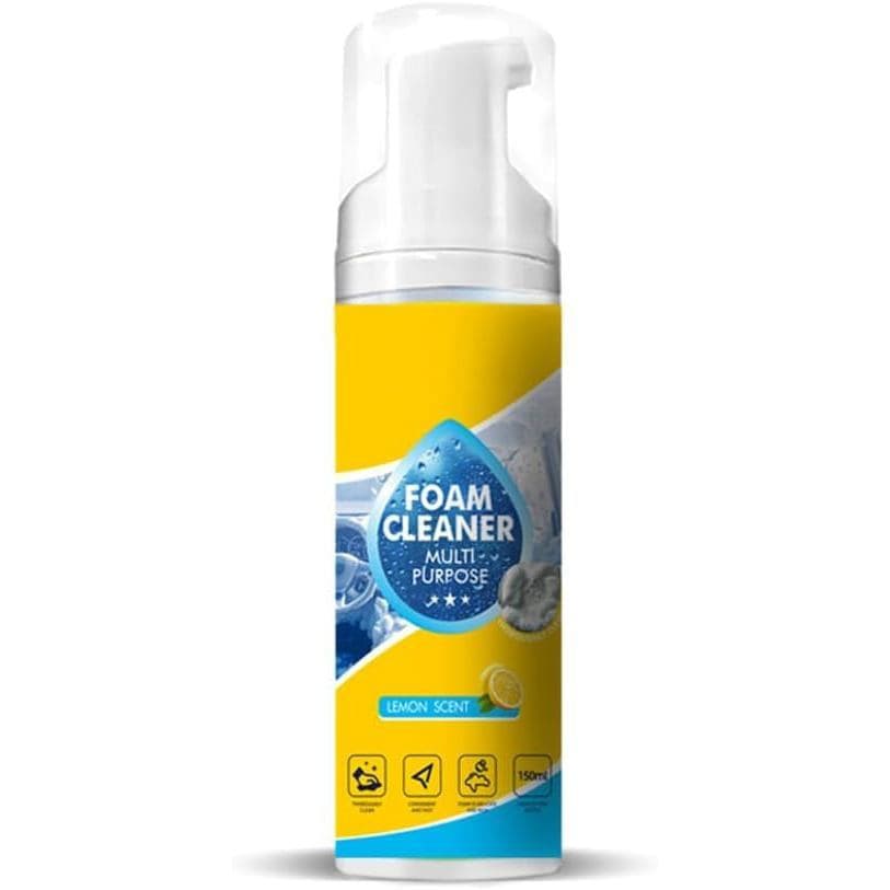 Conjunto de Limpador de Espuma para Interior de Carro 150ml, Remove Instantaneamente Sujeira Persistente, Gordura e Poei