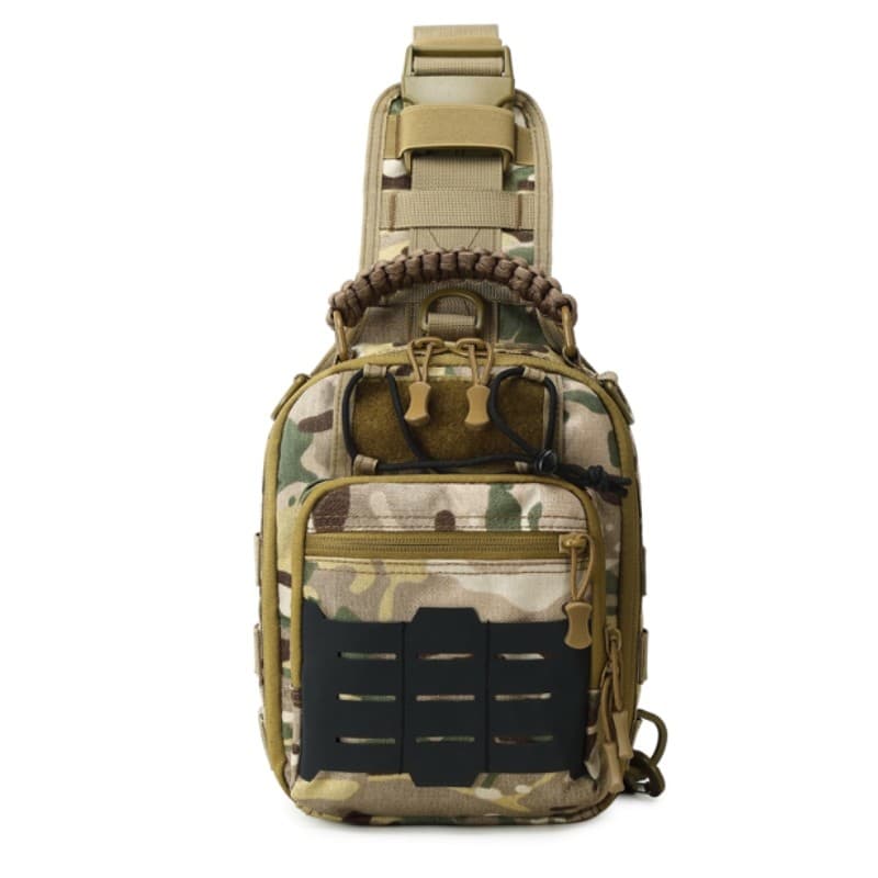 Esportes ao ar livre peito Bolsa ombro mensageiro equipamento armazenamento Bolsa isca portátil Bolsa
