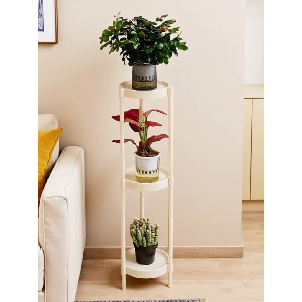 Prateleira de flores para sala de estar, Rack de chão para interior, varanda doméstica, suporte de vaso multicamadas, en