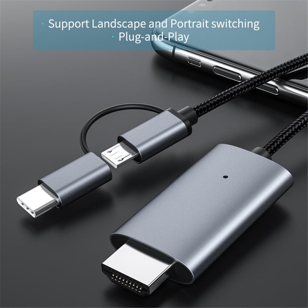 K KBT LD39 HD 1080P Celular para HDMI Compatível Dispositivo Android Projetor de TV Celular Tablet PF5C