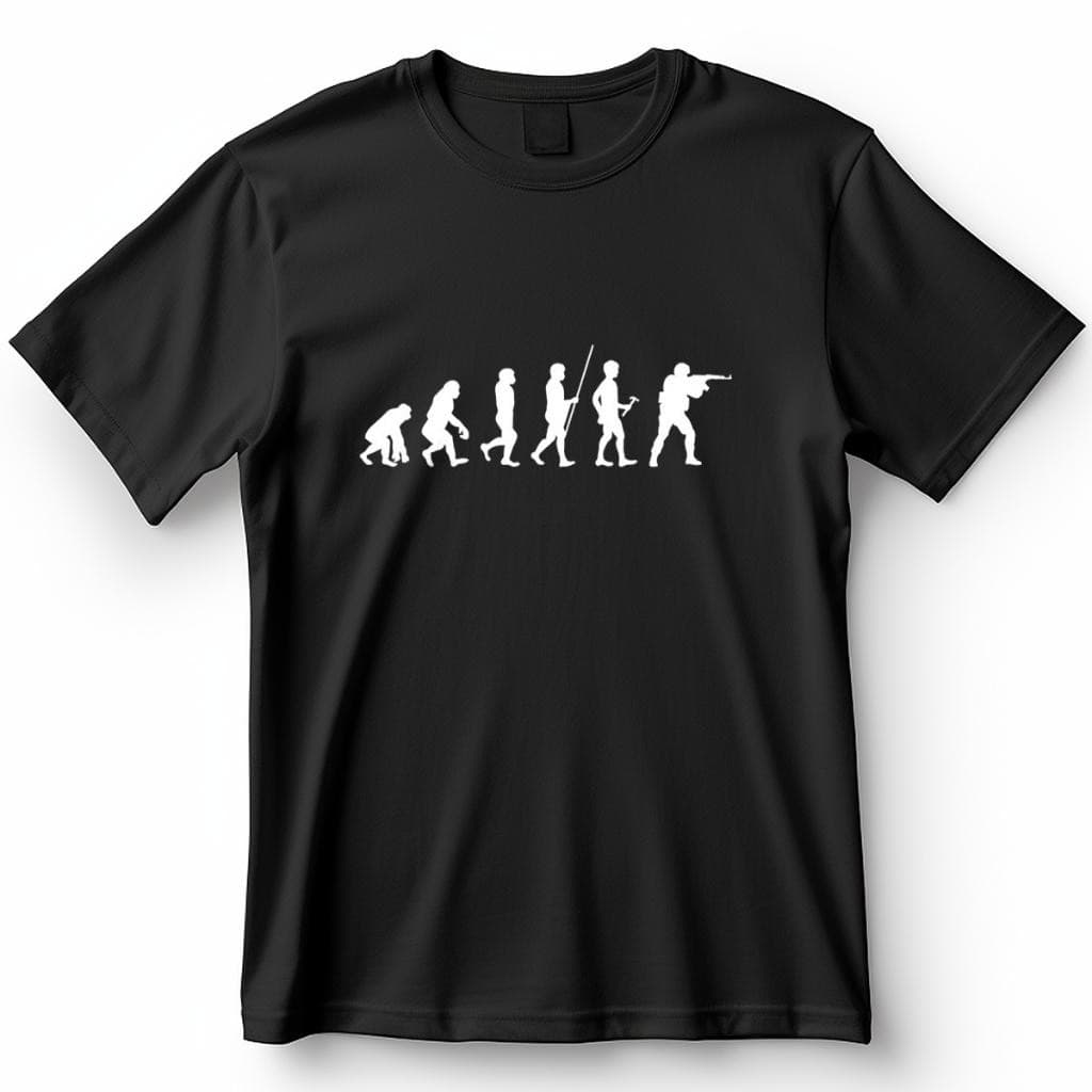 Camiseta com estampa do Counter Strike Evolução Armas Silhuetas Blusa Camisa 100% Algodão