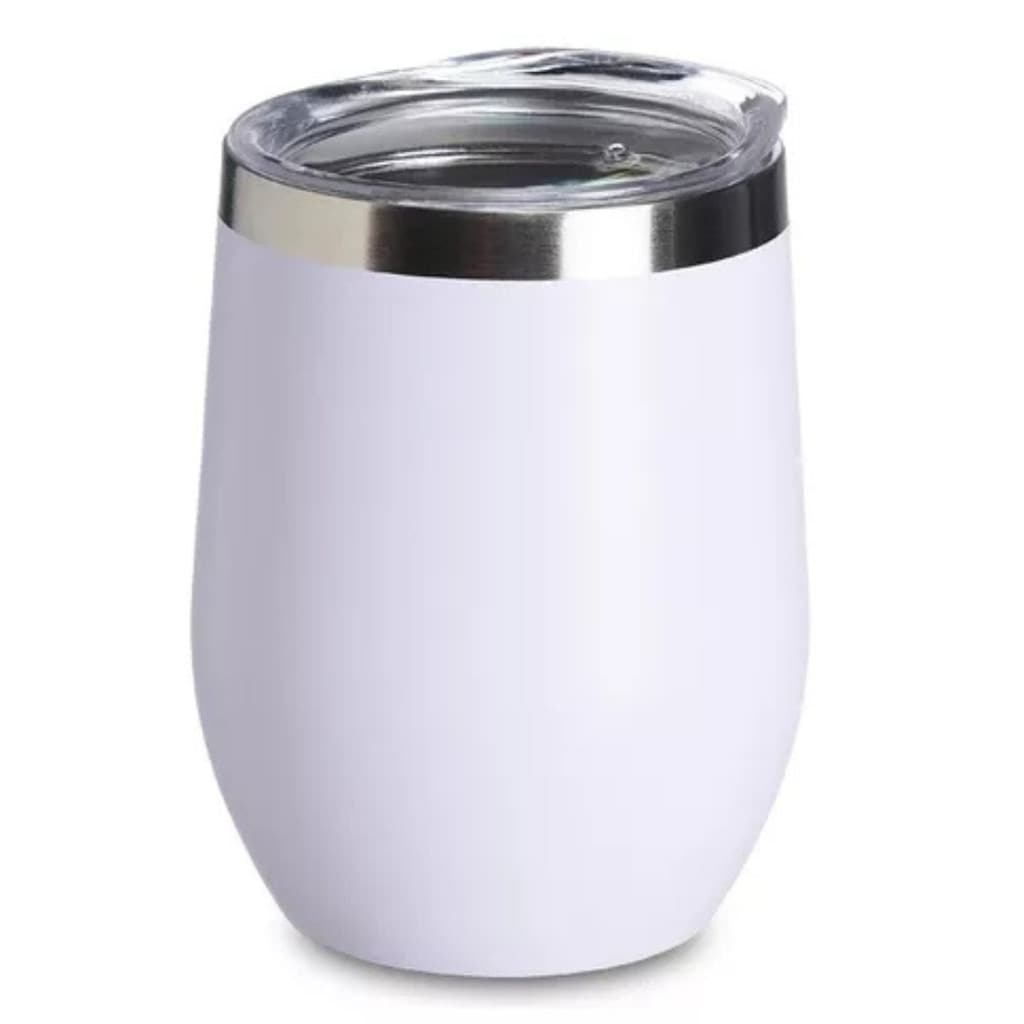 Personalizado - COPO CUIA Térmico Inox com Tampa Antivazamento (360 ml) - Branco