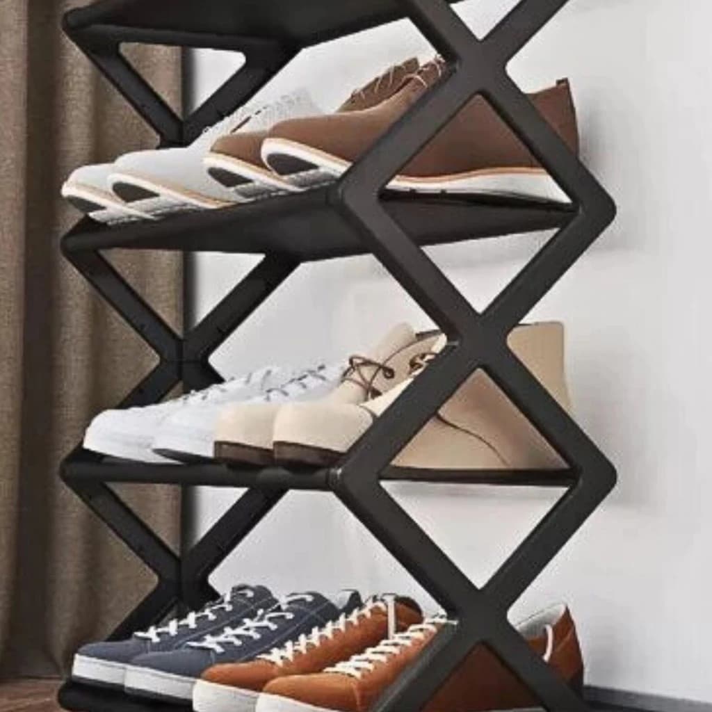 Sapateira Organizadora 4 Andares Multiuso Rack Reforçada 8 Pares Calçados Tênis Sandálias Sapatos