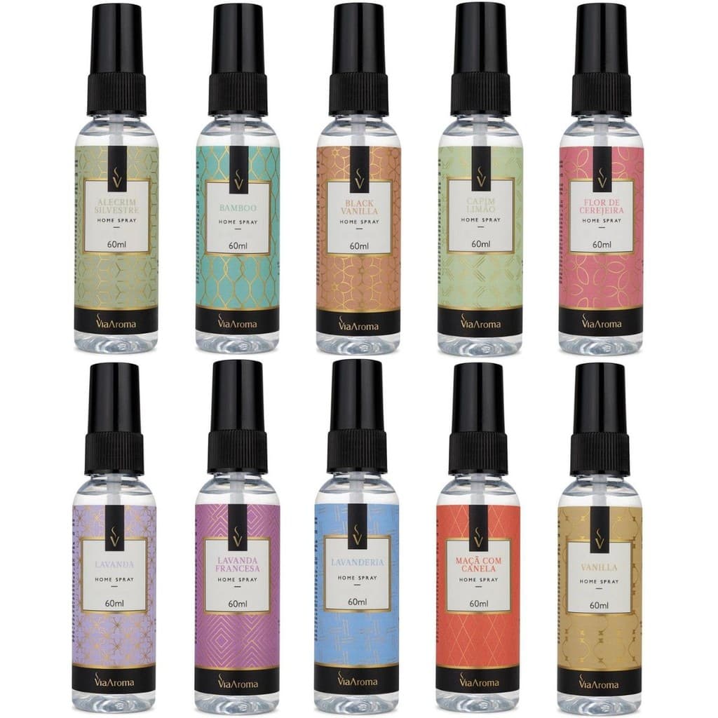 Home Spray Para Ambientes Antimofo Via Aroma 60ml - A Sua Escolha