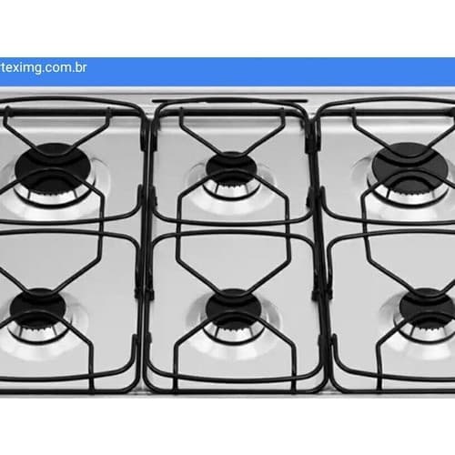 Kit 6 Tampinha Preta Fogão Electrolux 76sb Espalhador