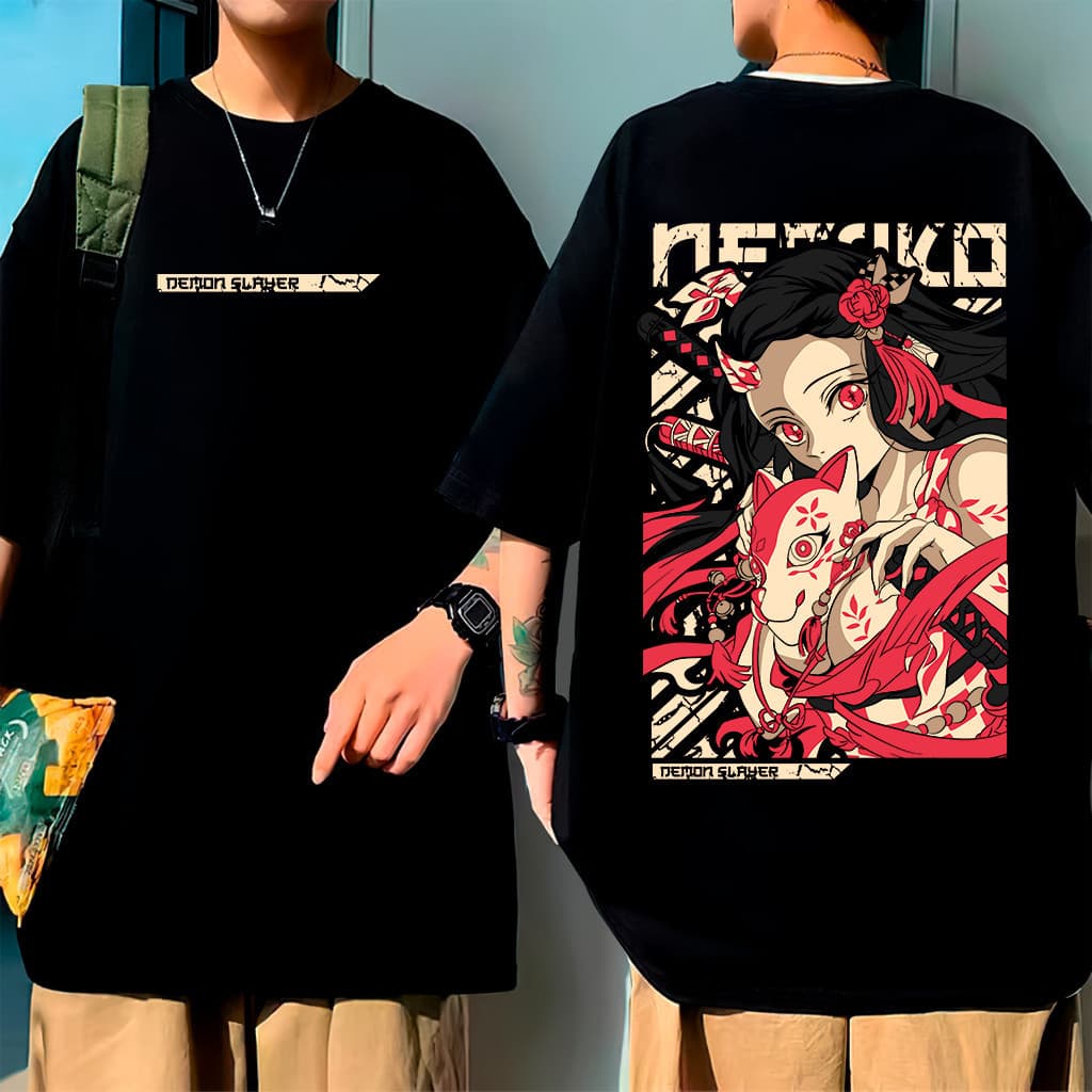 Camisa Oversized Camiseta  Anime Demon Oni Mangá Lançamento Cosplay