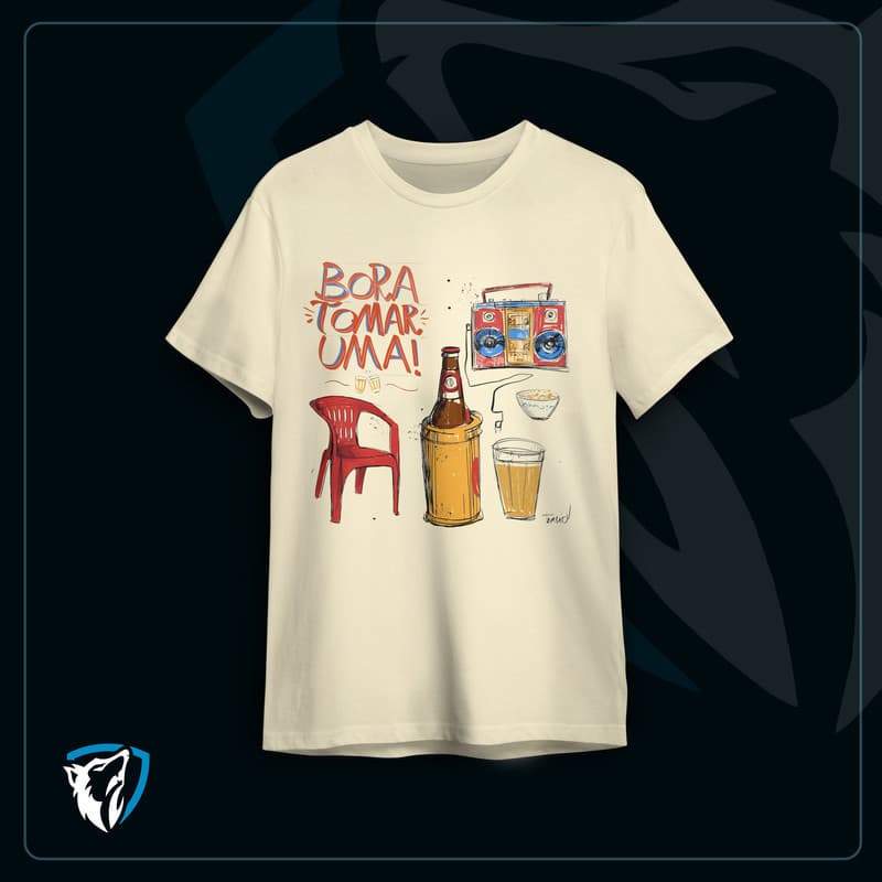 Camiseta Unissex Estampada Bora Toma Uma Beer