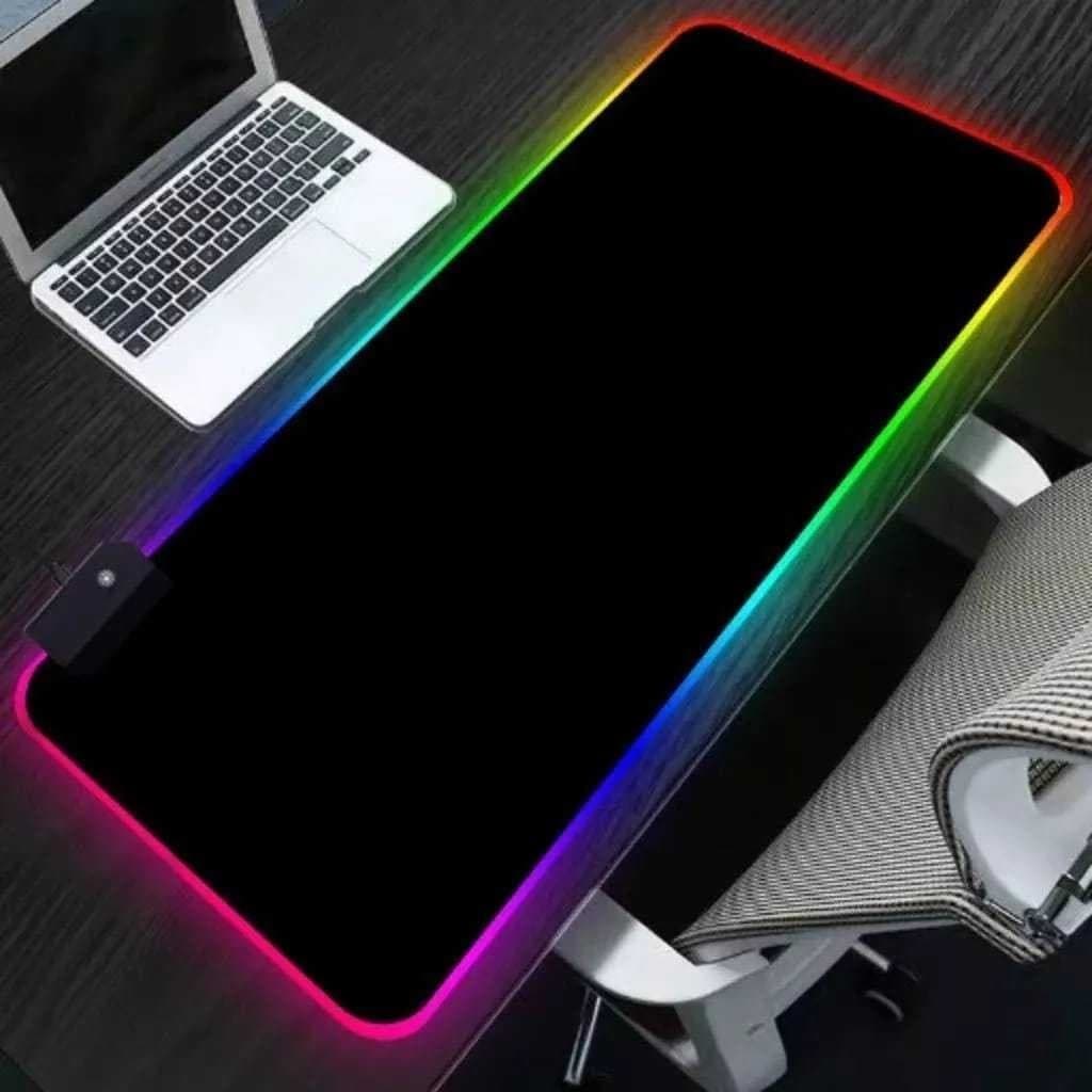 Mouse Pad Gamer Mousepad Grande Speed Borda Led 7 Cores Rgb Impermeável 300mm X 800mm