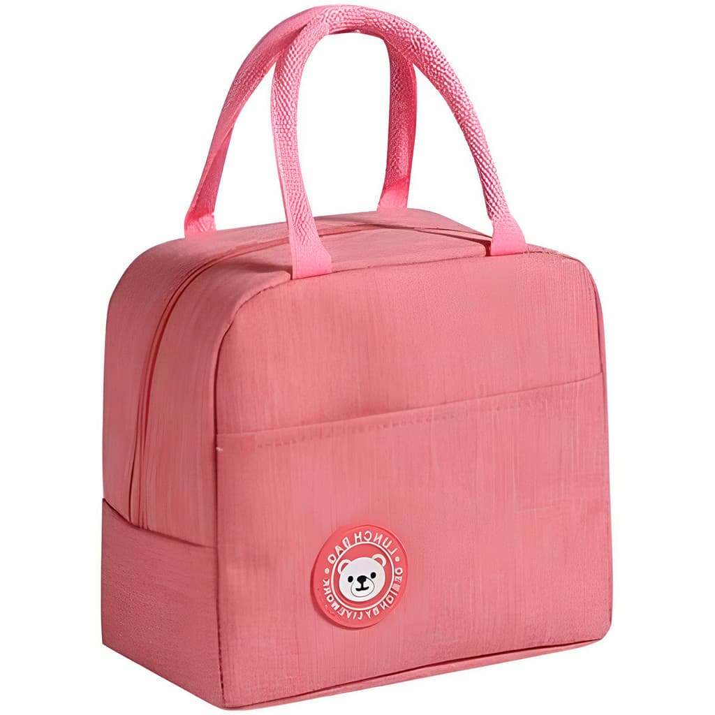 Bolsa Lancheira Térmica Rosa para Trabalho e Viagens
