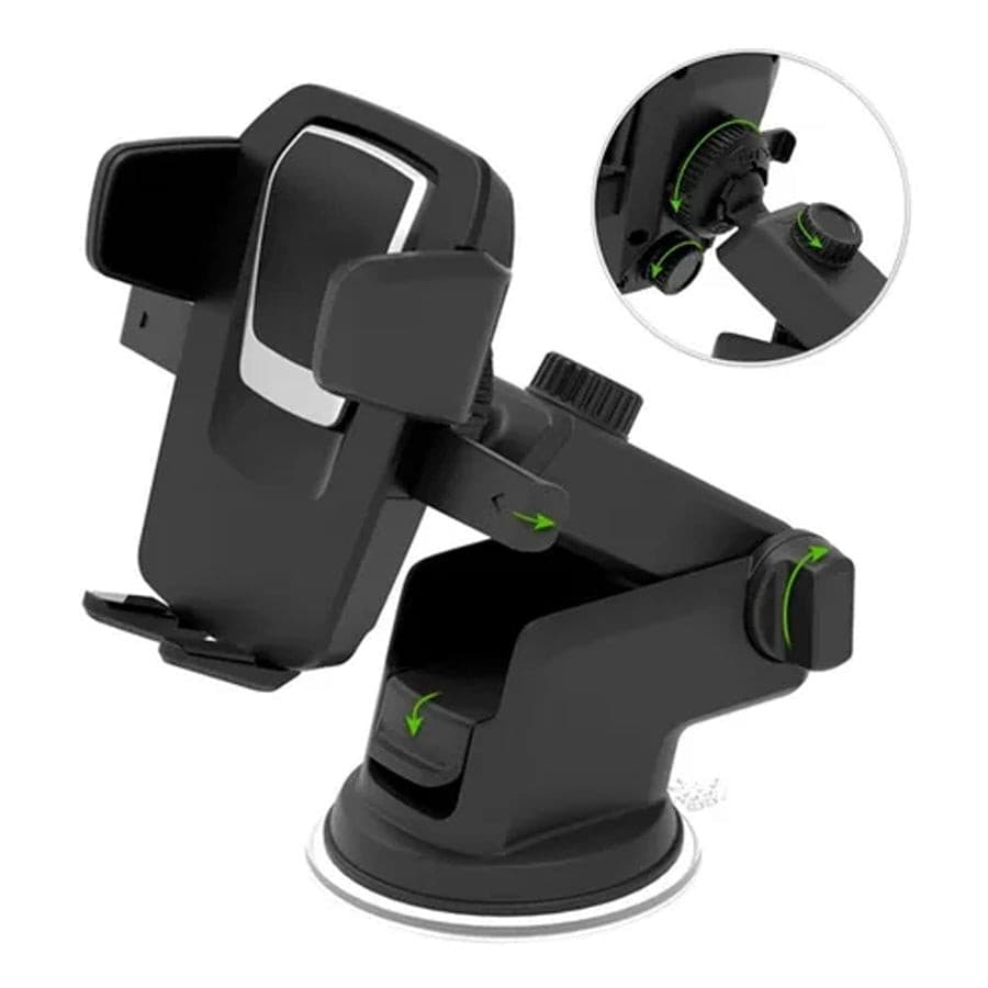 Suporte Articulável de Silicone Para Celular e GPS Prático