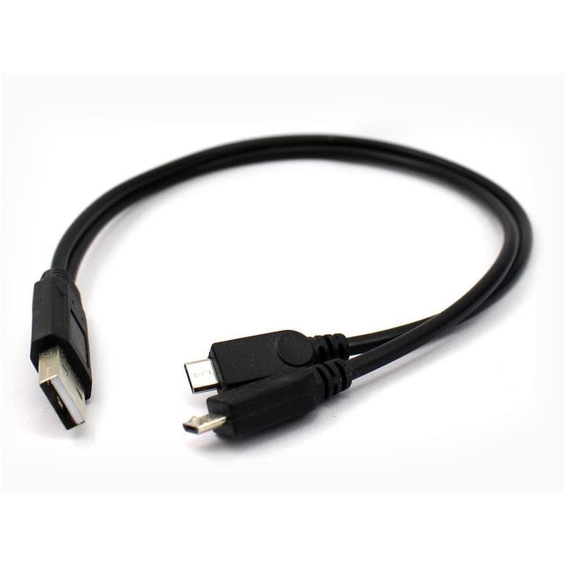 Eagle One Point Two Cabo de carregamento de dados USB macho para 2 Micro macho um para dois carregamentos de dois telefo