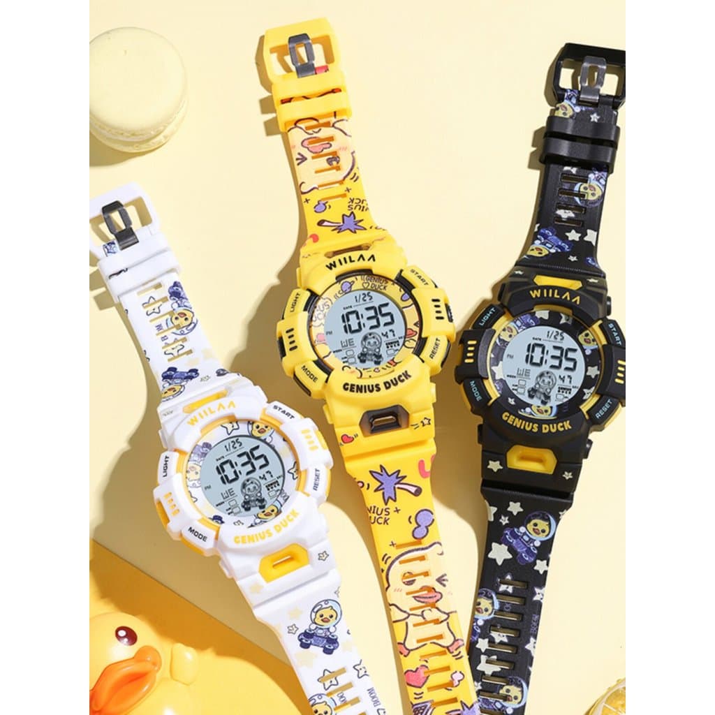 relogio feminino pequeno delicado relogio feminino Pequeno Pato Amarelo Crianças Junior High School Meninos Meninas Desp