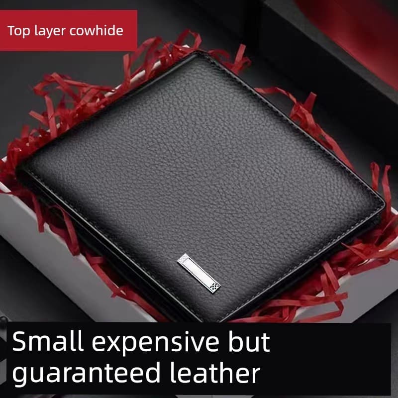 carteira masculina com ziper carteira masculina 2024 novo estilo masculino primeira camada carteira de couro estilo curt