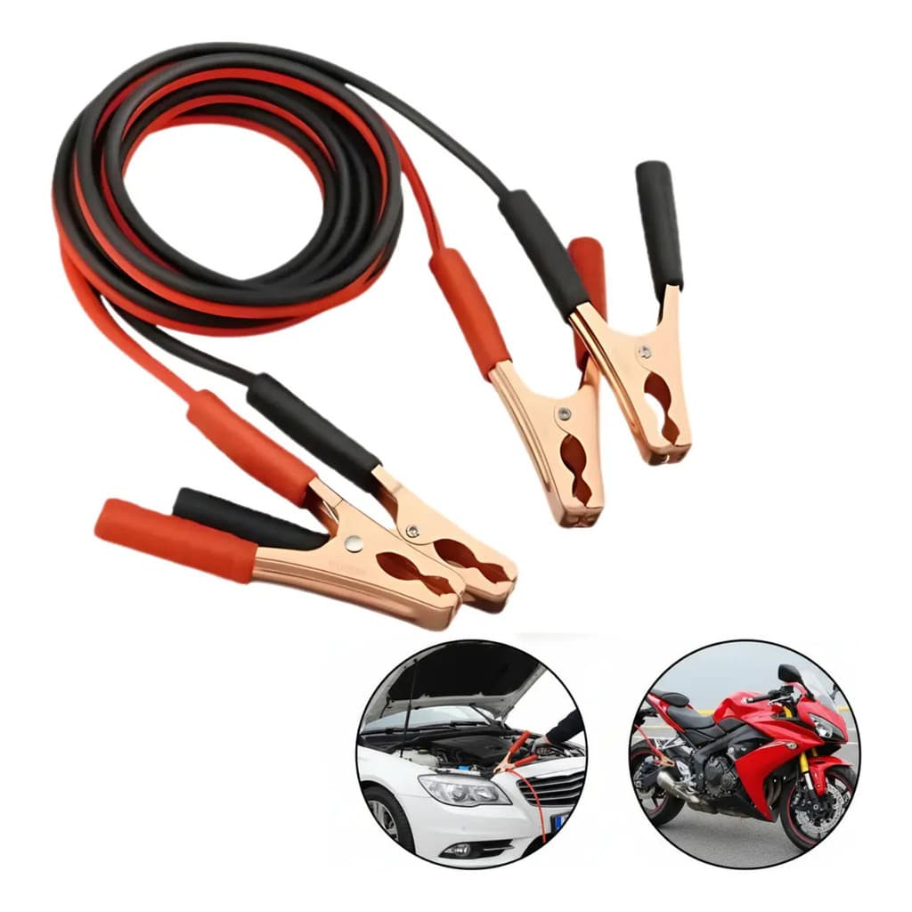 Cabo Carga Bateria 2.2m 500 Amperes 10mm Chupeta Automotivo
