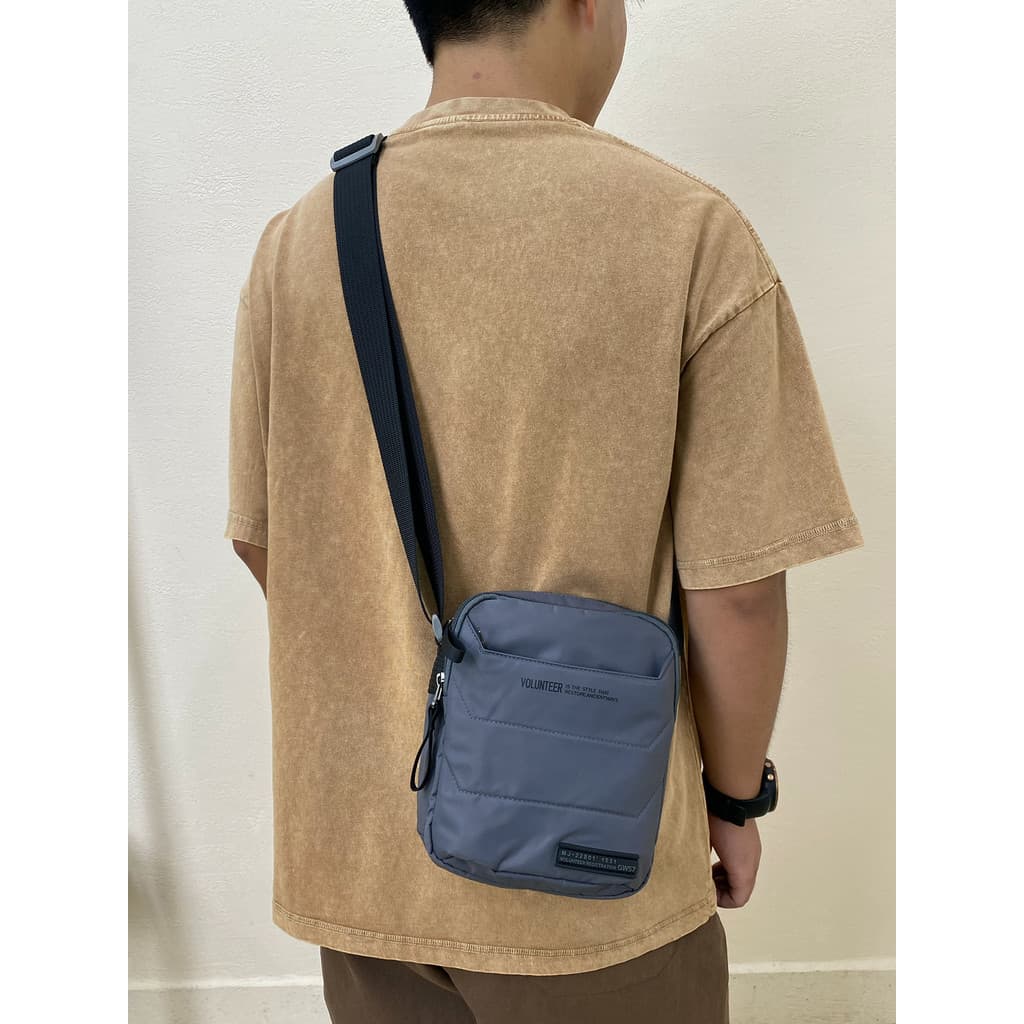 Bolsa mensageiro de ombro leve voluntária, ultraleve, Casual, masculina, simples, clássica, pequena, quadrada, bolsa par