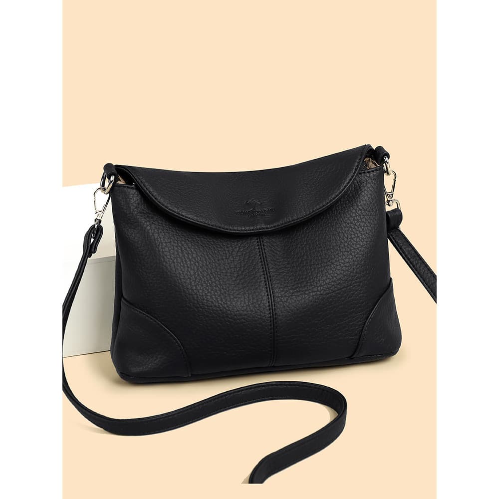Bolsa feminina 2026 novo estilo na moda mãe saco de couro genuíno High-End sentir bolsa feminina moda All-Match um-