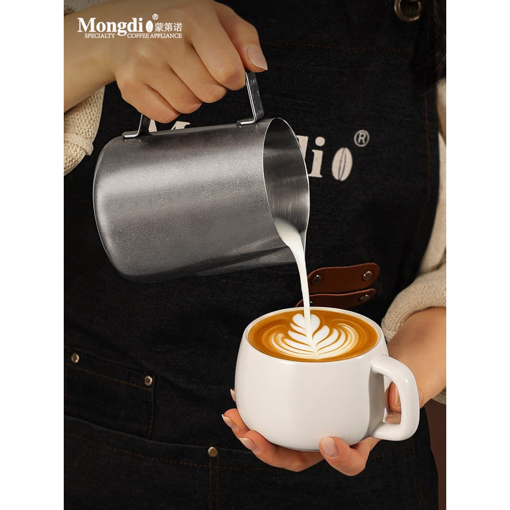Mongdio guirlanda cilindro café guirlanda copo boca afiada copo de espuma de leite guirlanda copo de café especial tanqu