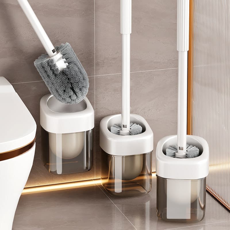 Escova de toalete doméstica sem ângulo morto 2026 novo estilo High-End toalete dedicado escova de toalete estilo fixado