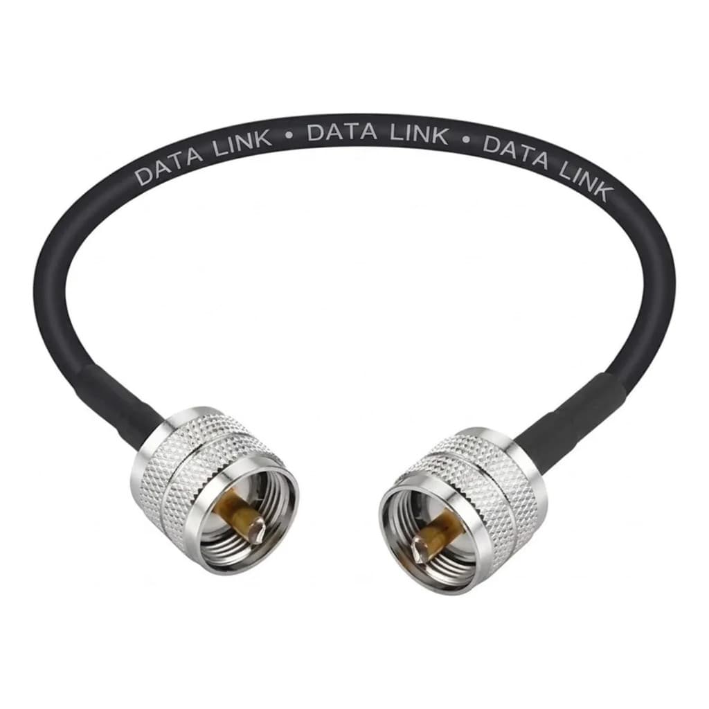 Cabo Coaxial Rg58 95%m Data Link 2 Conector Soldado 0,40cm