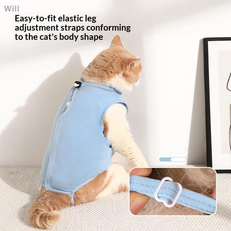 Novo Ajustável Gatos Cirurgia Recuperação Terno Para Pequeno Médio Cão Gato Colete Anti Mentir Feridas Roupas
