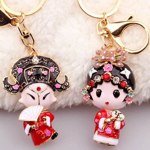 Casal estilo chinês drama Huadan Xiaosheng drama Facebook Retro carro chaveiro masculino feminino sacos ornamentos prese