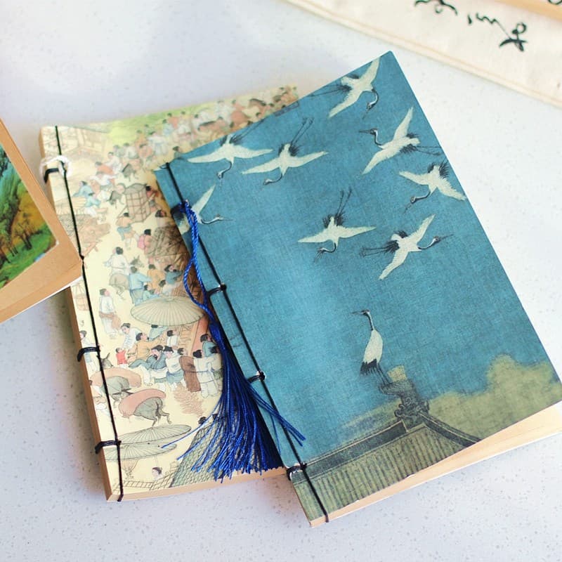 Manual linha antiga desenho livro Retro famosa pintura borla manual palácio Cultural criativo papel Kraft em branco estu